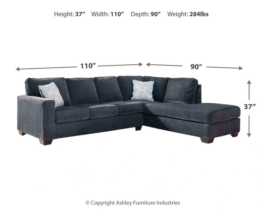 Altari Sleeper Sectional with Chaise - Dream Home Furniture & Mattress (Waite Park, MN)