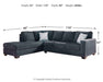 Altari Sleeper Sectional with Chaise - Dream Home Furniture & Mattress (Waite Park, MN)