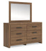 Broachmyn Dresser and Mirror - Dream Home Furniture & Mattress (Waite Park, MN)