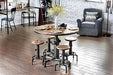 Foskey Antique Black Counter Ht. Chair (2/CTN) - Dream Home Furniture & Mattress (Waite Park, MN)