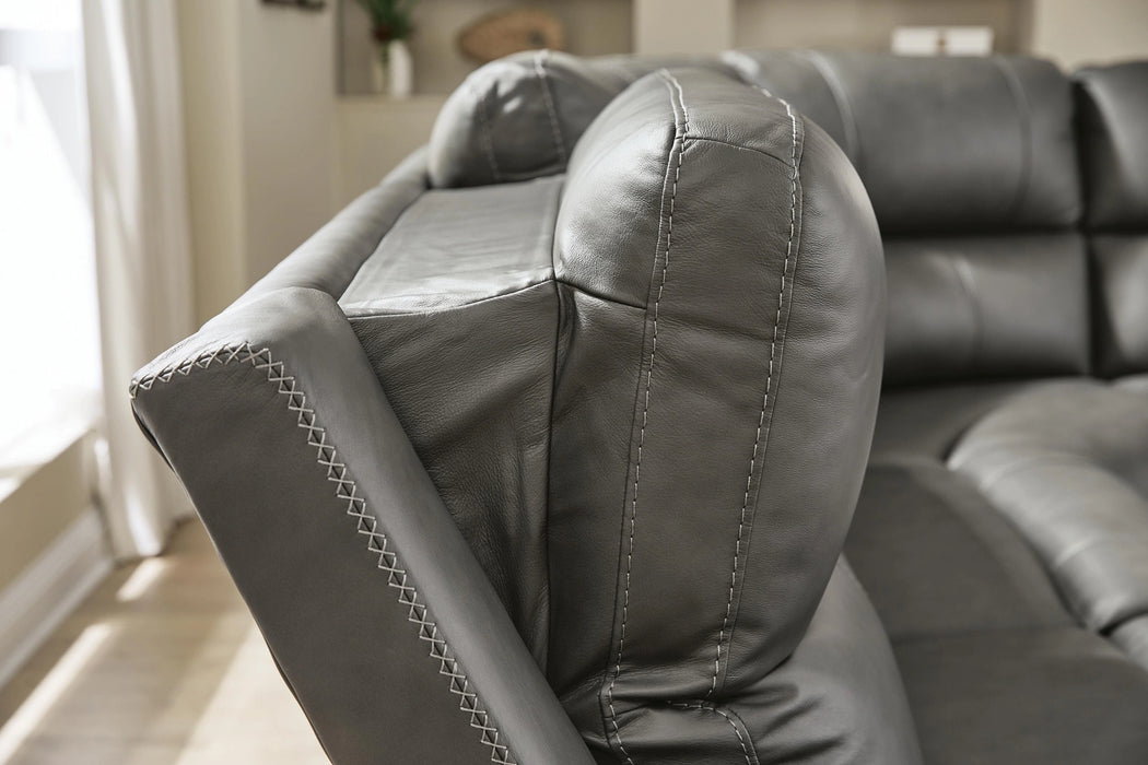 Bleckley Power Reclining Sectional - Dream Home Furniture & Mattress (Waite Park, MN)
