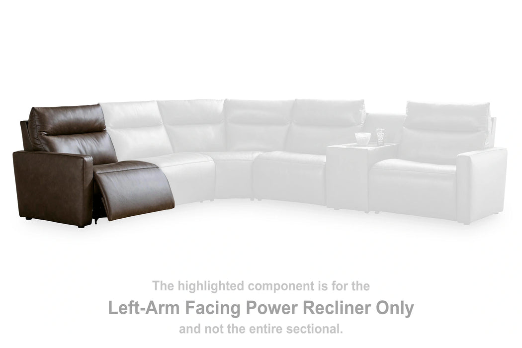 ModZ Power Reclining Sectional with Audio Consoles - Dream Home Furniture & Mattress (Waite Park, MN)