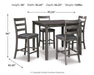Bridson Counter Height Dining Table and Bar Stools (Set of 5) - Dream Home Furniture & Mattress (Waite Park, MN)