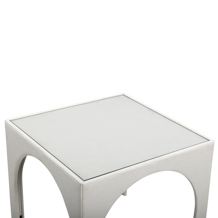 Tomlin Performance Chenille Game Table and Two Ottomans Set