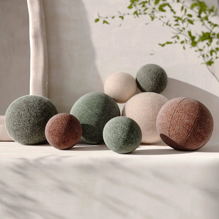 Boba Boucle Ball Throw Pillow (9"-14")