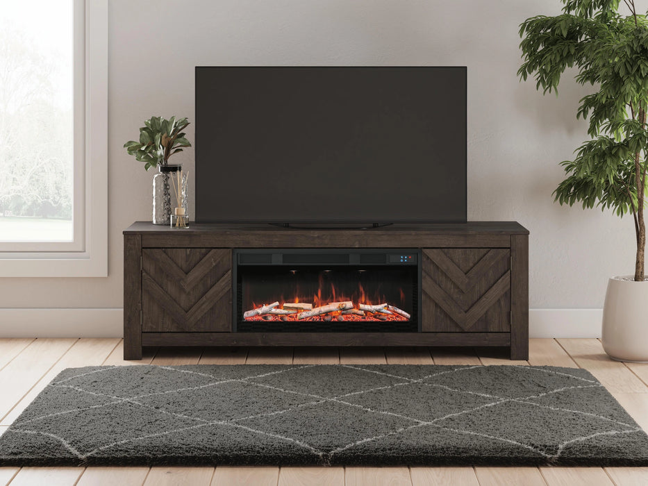 Cayboni 71" TV Stand with Electric Fireplace - Dream Home Furniture & Mattress (Waite Park, MN)
