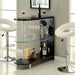 Numbi Black/Chrome Mini Server - Dream Home Furniture & Mattress (Waite Park, MN)