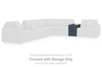 Modmax Balanced Sectional with Audio and Storage Consoles - Dream Home Furniture & Mattress (Waite Park, MN)