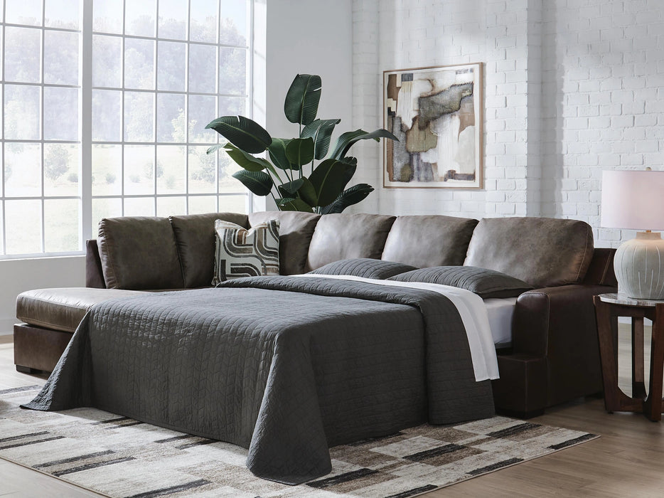 Castille Way Sleeper Sectional with Chaise - Dream Home Furniture & Mattress (Waite Park, MN)