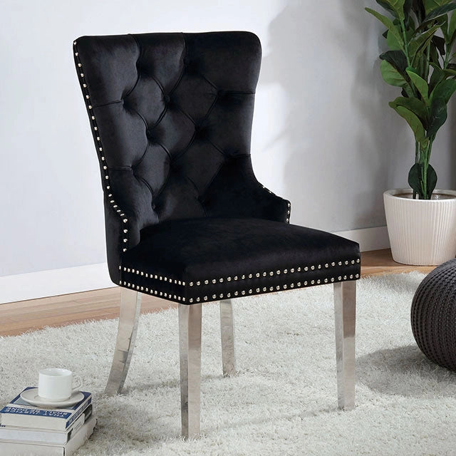 JEWETT Chair, Black (2/CTN) - Dream Home Furniture & Mattress (Waite Park, MN)