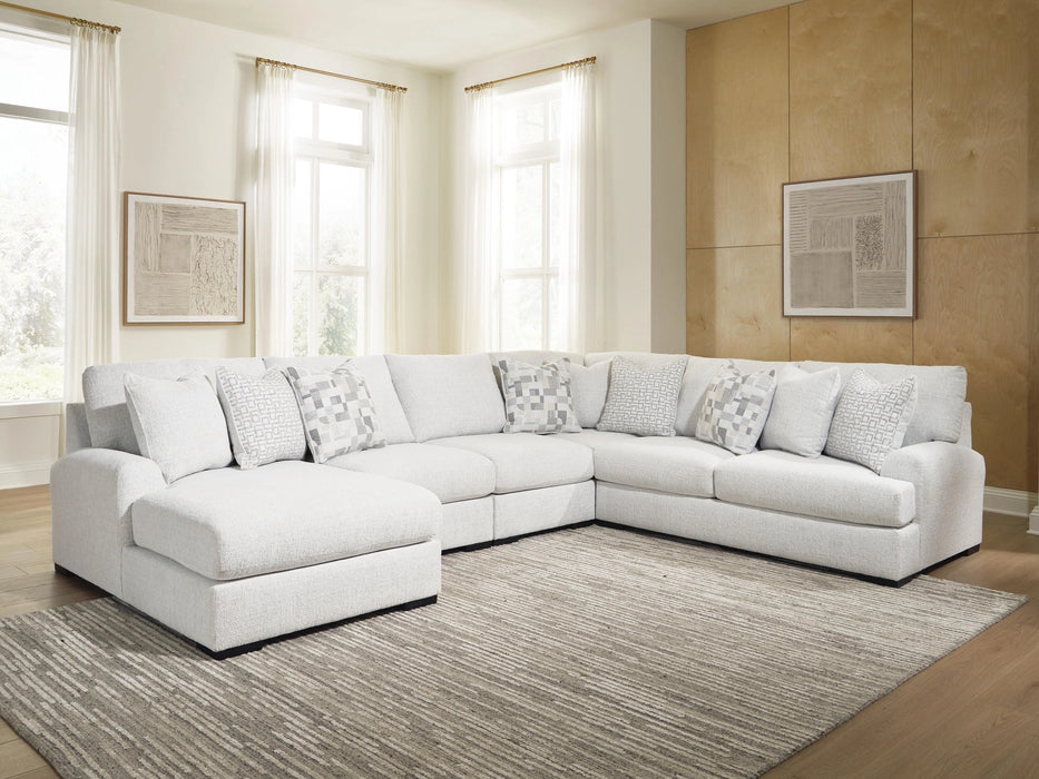 Misty-Lakes Sectional with Chaise - Dream Home Furniture & Mattress (Waite Park, MN)