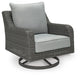 Elite Park Outdoor Swivel Lounge with Cushion - Dream Home Furniture & Mattress (Waite Park, MN)