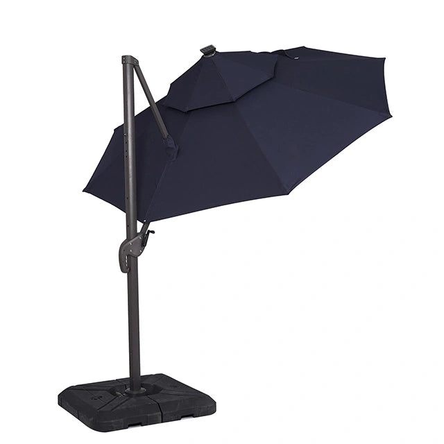 Nuti 10 Ft Round Umbrella w/ LED Light + 37" Large Base - Dream Home Furniture & Mattress (Waite Park, MN)