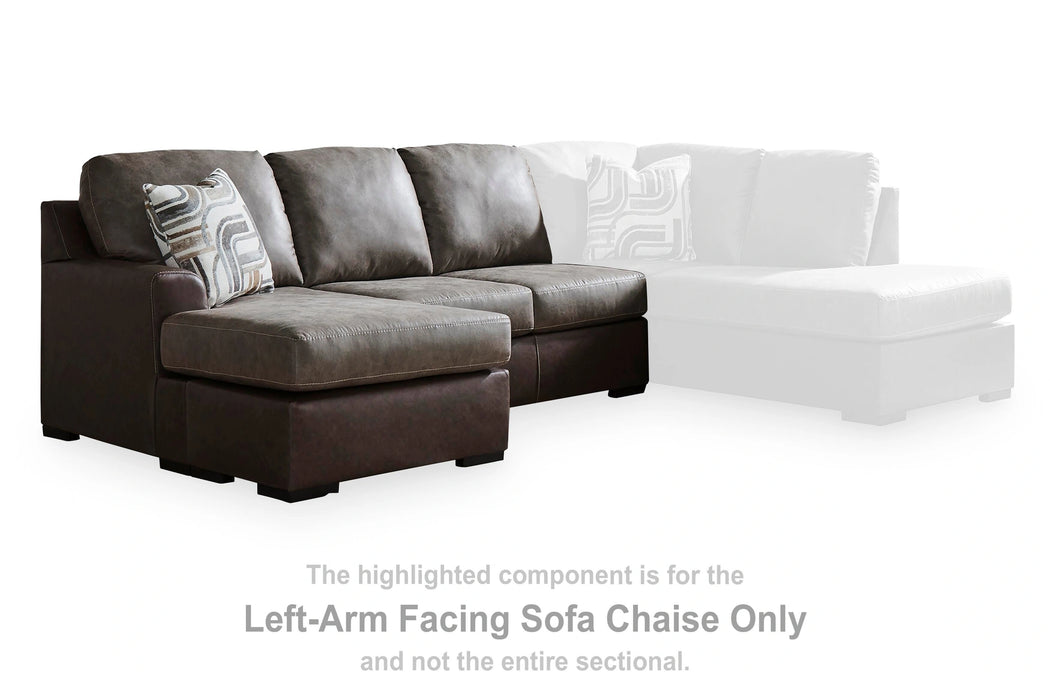 Castille Way Sectional with Chaise - Dream Home Furniture & Mattress (Waite Park, MN)