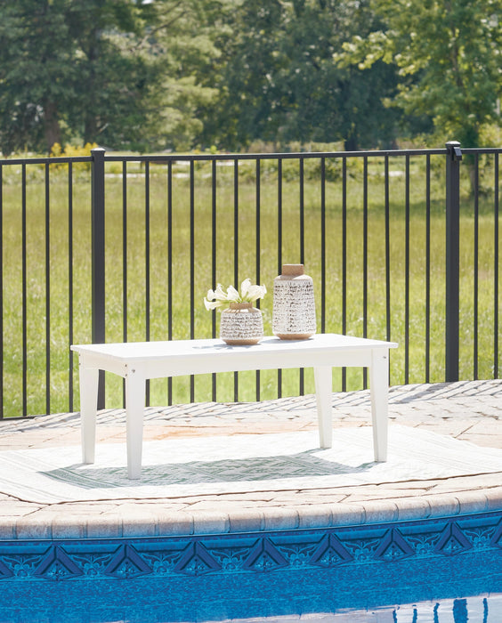 Hyland wave Outdoor Coffee Table - Dream Home Furniture & Mattress (Waite Park, MN)