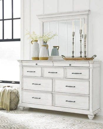 Kanwyn Dresser and Mirror - Dream Home Furniture & Mattress (Waite Park, MN)