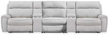 Social Pointe Reclining Sectional with Storage Consoles - Dream Home Furniture & Mattress (Waite Park, MN)