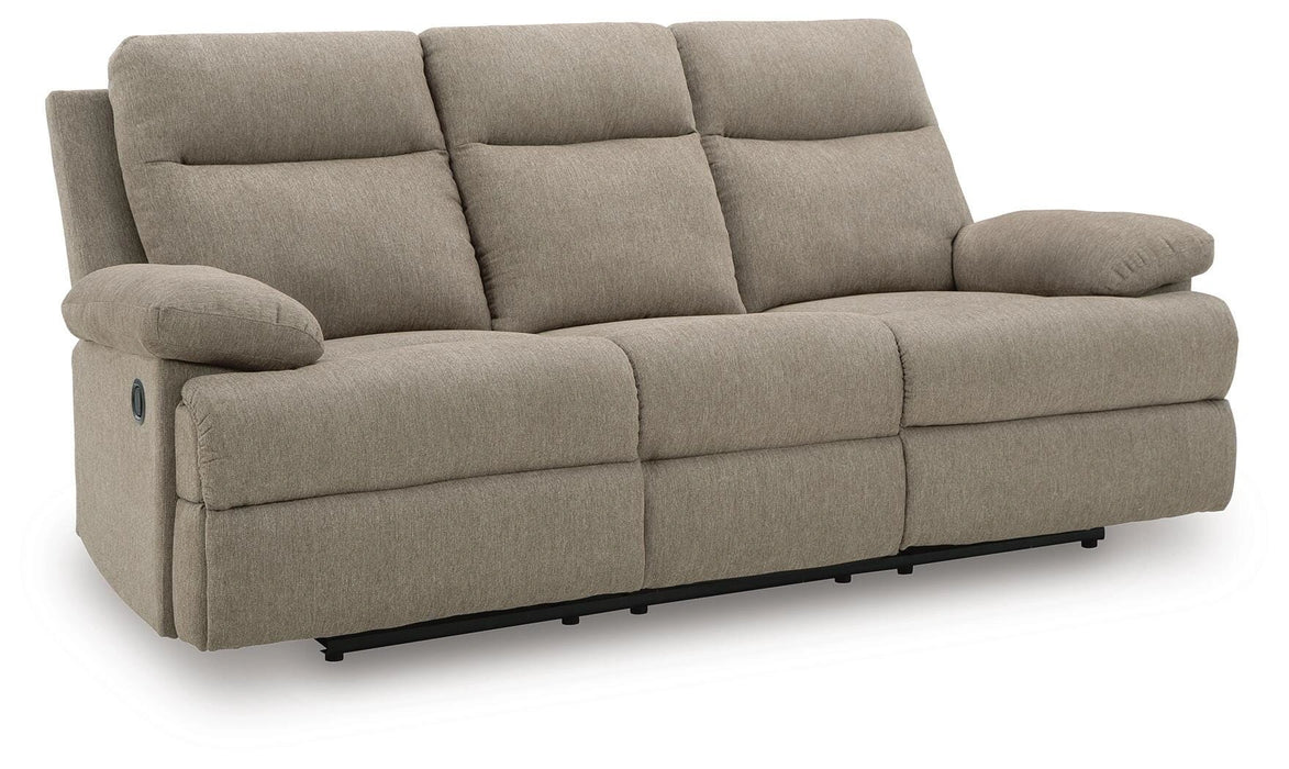 Side-Swipe Reclining Sofa with Drop Down Table - Dream Home Furniture & Mattress (Waite Park, MN)