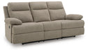 Side-Swipe Reclining Sofa with Drop Down Table - Dream Home Furniture & Mattress (Waite Park, MN)