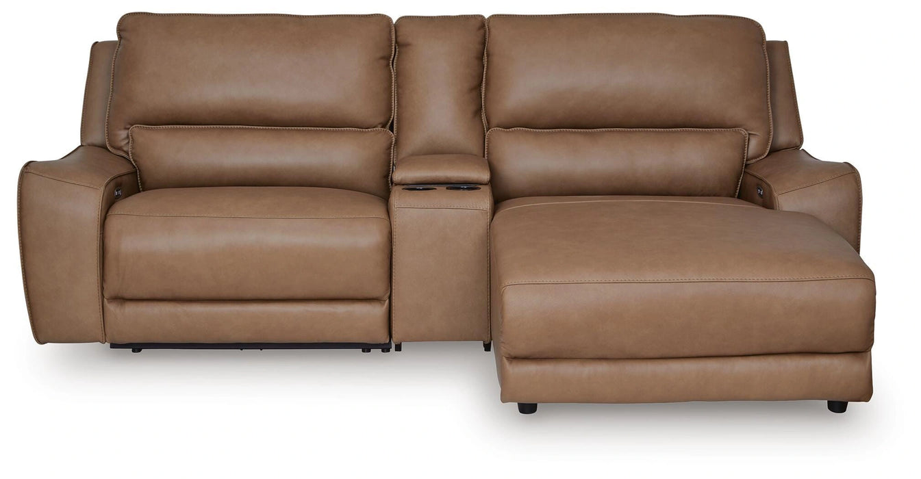 DeepWakes Power Reclining Sectional with Chaise - Dream Home Furniture & Mattress (Waite Park, MN)