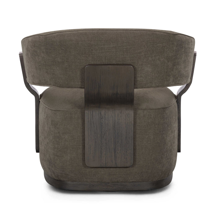 Madison Linen Performance Chenille Swivel Accent Chair