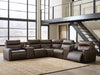 ModZ Power Reclining Sectional with Audio Consoles - Dream Home Furniture & Mattress (Waite Park, MN)