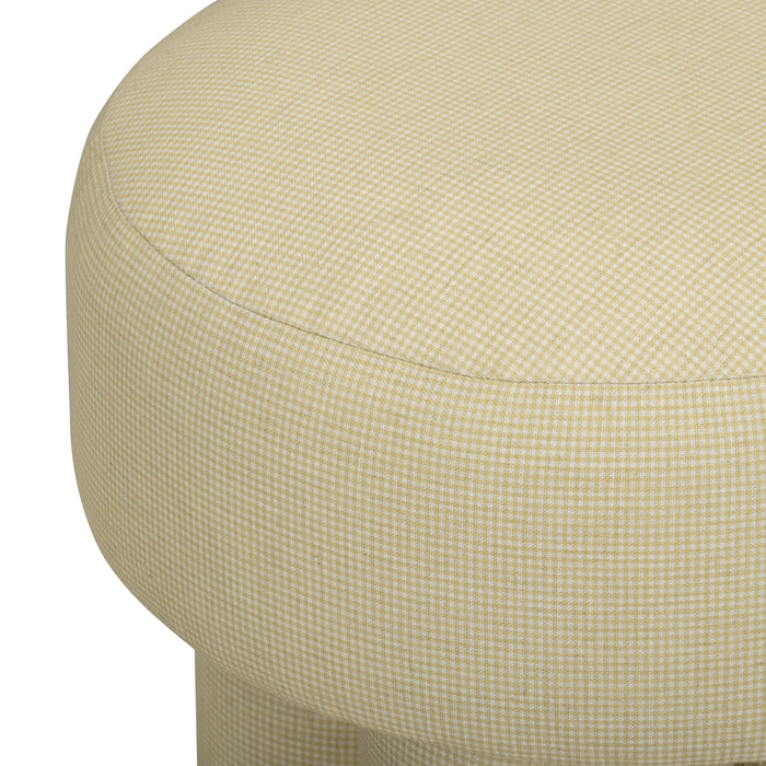 Masha Performance Linen Accent Stool