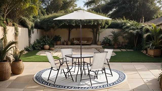 Fallone 7 Pc. Outdoor Dining Set - Dream Home Furniture & Mattress (Waite Park, MN)