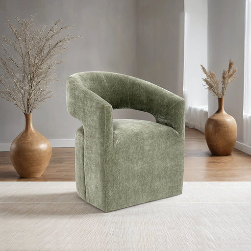 Tresa Arm Chair with Casters - Dream Home Furniture & Mattress (Waite Park, MN)