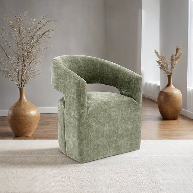 Tresa Arm Chair with Casters - Dream Home Furniture & Mattress (Waite Park, MN)