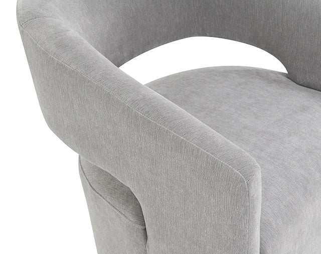 Tresa Arm Chair with Casters - Dream Home Furniture & Mattress (Waite Park, MN)