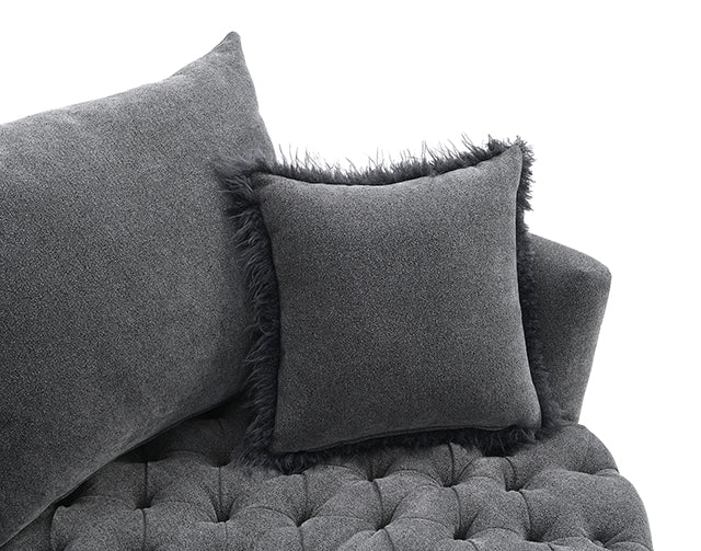 Sofi Button Tufted Swivel Chair - Dream Home Furniture & Mattress (Waite Park, MN)
