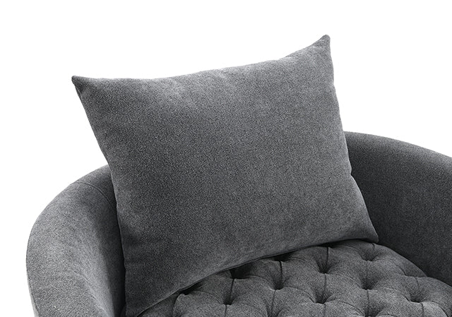 Sofi Button Tufted Swivel Chair - Dream Home Furniture & Mattress (Waite Park, MN)