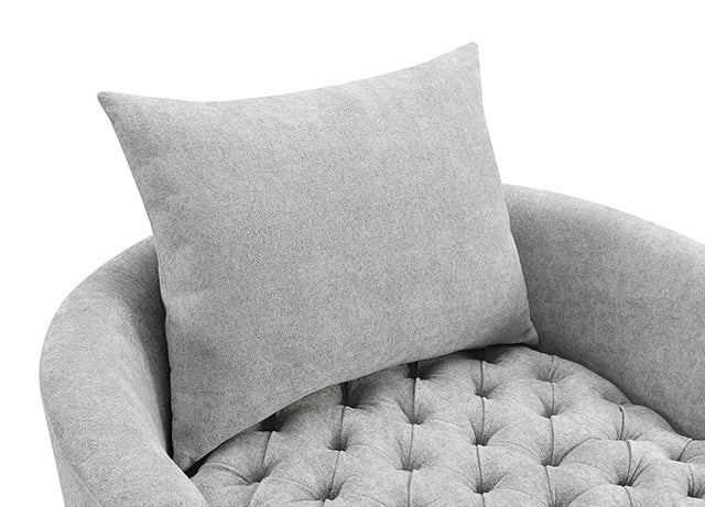 Sofi Button Tufted Swivel Chair - Dream Home Furniture & Mattress (Waite Park, MN)