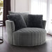 Hoople Channel Tufted Swivel Chair - Dream Home Furniture & Mattress (Waite Park, MN)