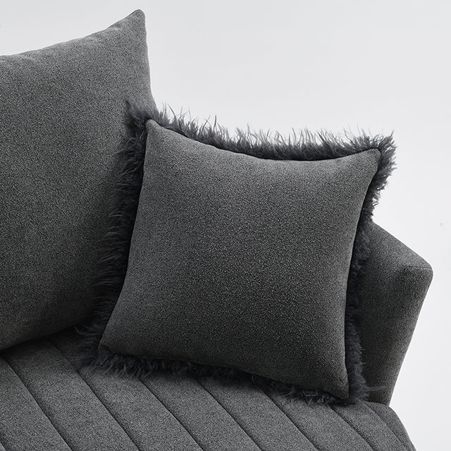 Hoople Channel Tufted Swivel Chair - Dream Home Furniture & Mattress (Waite Park, MN)