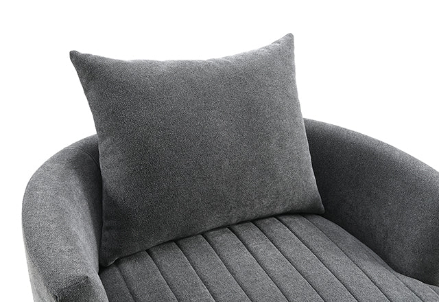 Hoople Channel Tufted Swivel Chair - Dream Home Furniture & Mattress (Waite Park, MN)