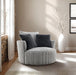 Hoople Channel Tufted Swivel Chair - Dream Home Furniture & Mattress (Waite Park, MN)