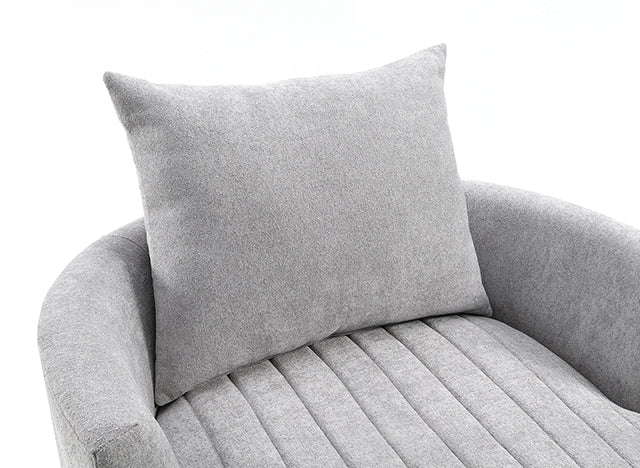 Hoople Channel Tufted Swivel Chair - Dream Home Furniture & Mattress (Waite Park, MN)