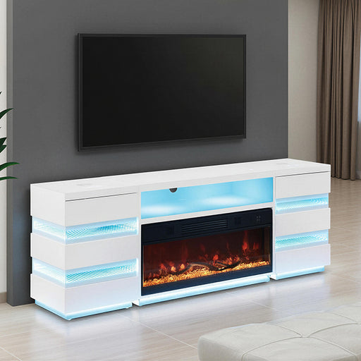 Terni TV Stand w/ Fireplace & 2 Side Tables - Dream Home Furniture & Mattress (Waite Park, MN)