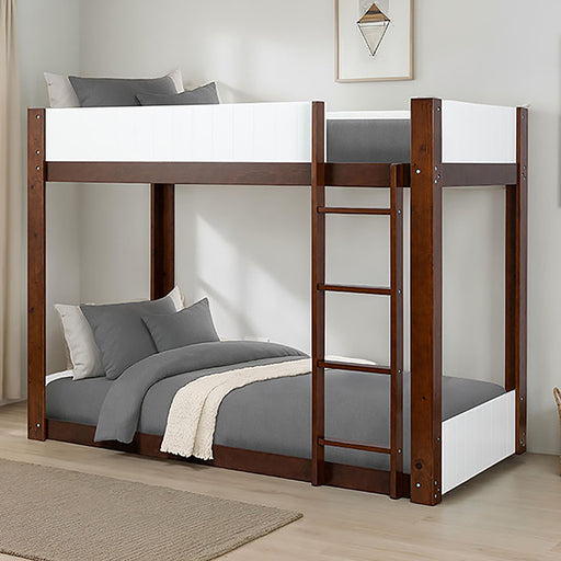 Terri Twin/Twin Bunk Bed+Mattress - Dream Home Furniture & Mattress (Waite Park, MN)