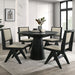 Tottenham 5 Pc Dining Table Set Black - Dream Home Furniture & Mattress (Waite Park, MN)