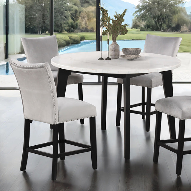Sabro 5 Pc Dining Table Set Black - Dream Home Furniture & Mattress (Waite Park, MN)