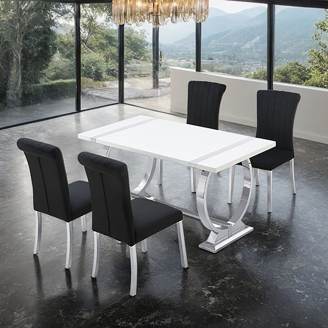 Holstebro 5 Pc 60" Dining Table Set - Dream Home Furniture & Mattress (Waite Park, MN)