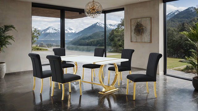 Holbaek 5 Pc 80" Dining Table Set - Dream Home Furniture & Mattress (Waite Park, MN)