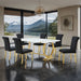 Holbaek 5 Pc 80" Dining Table Set - Dream Home Furniture & Mattress (Waite Park, MN)