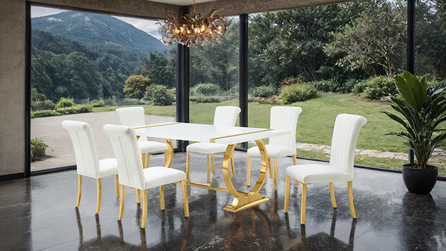 Holbaek 5 Pc 80" Dining Table Set - Dream Home Furniture & Mattress (Waite Park, MN)
