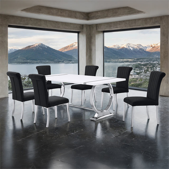 Holbaek 5 Pc 80" Dining Table Set - Dream Home Furniture & Mattress (Waite Park, MN)