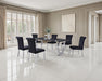 Horley 80" Dining Table, Silver Frame - Dream Home Furniture & Mattress (Waite Park, MN)