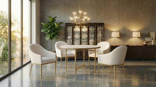 Balvi Round Dining Table - Dream Home Furniture & Mattress (Waite Park, MN)